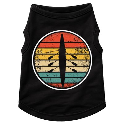 Retro Rowing Crew Boat Vintage Rower Row Team Doggie Tank