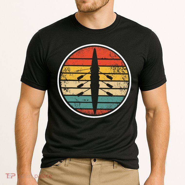 Retro Rowing Crew Boat Vintage Rower Row Team Performance Shirt