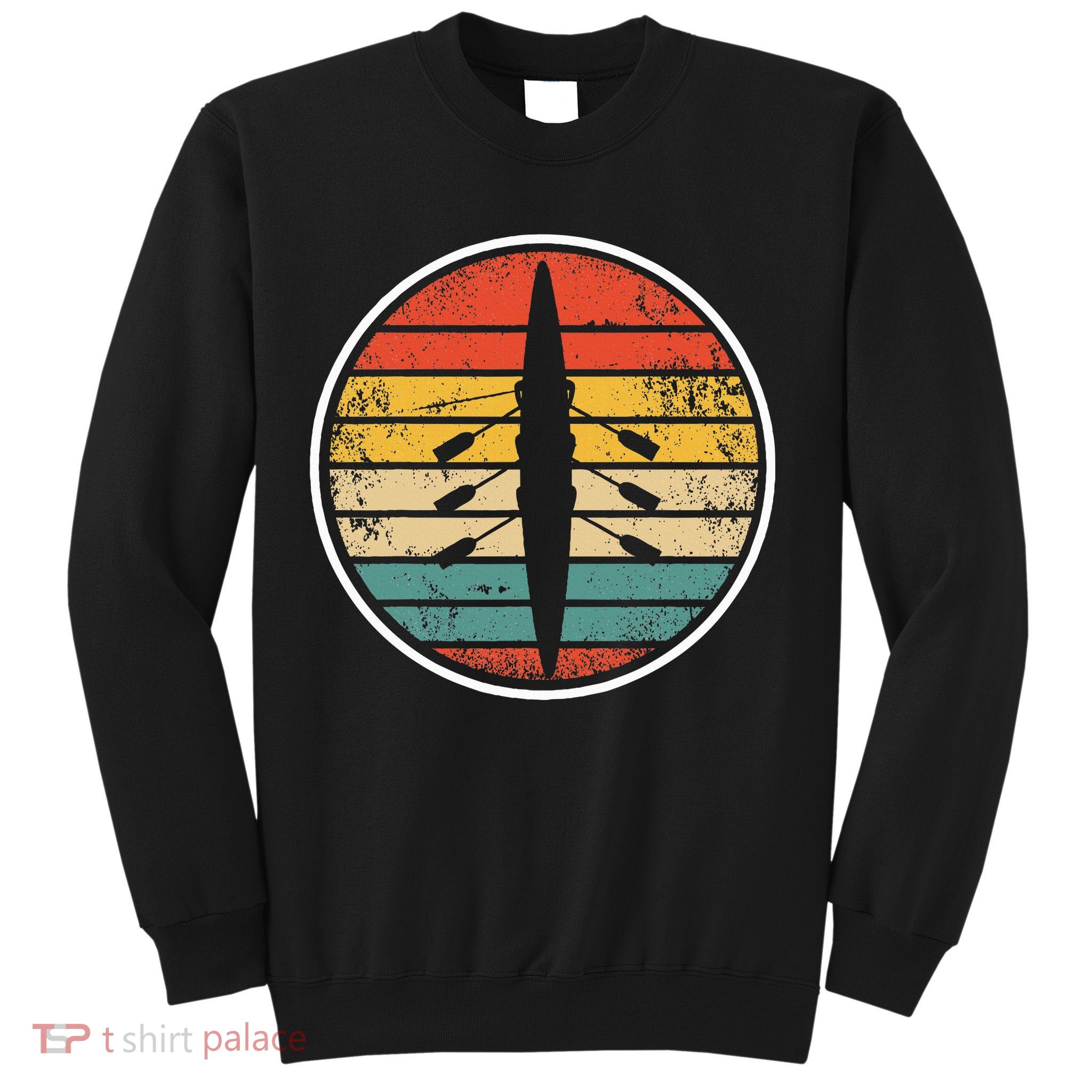 Retro Rowing Crew Boat Vintage Rower Row Team Sweatshirt