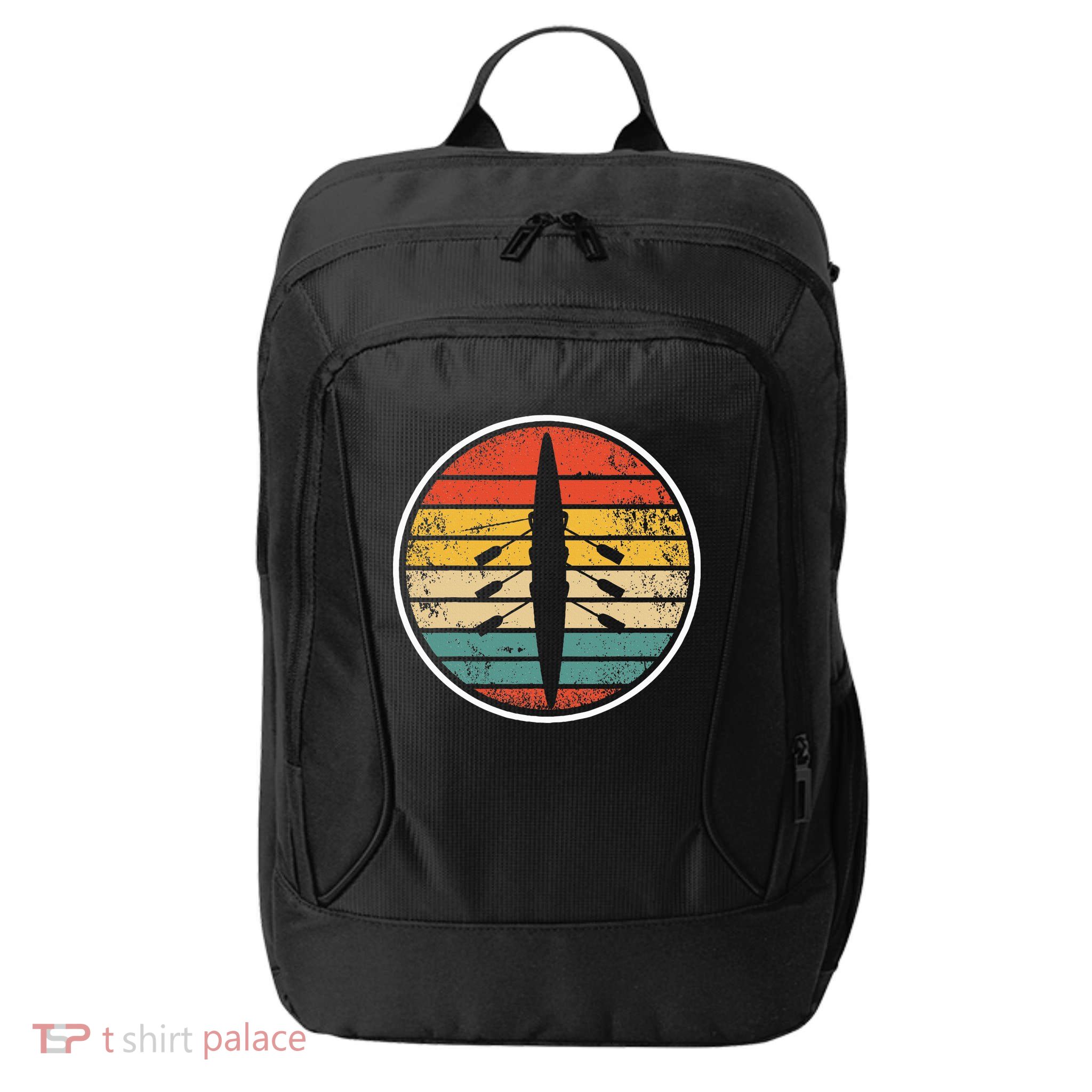Retro Rowing Crew Boat Vintage Rower Row Team City Backpack