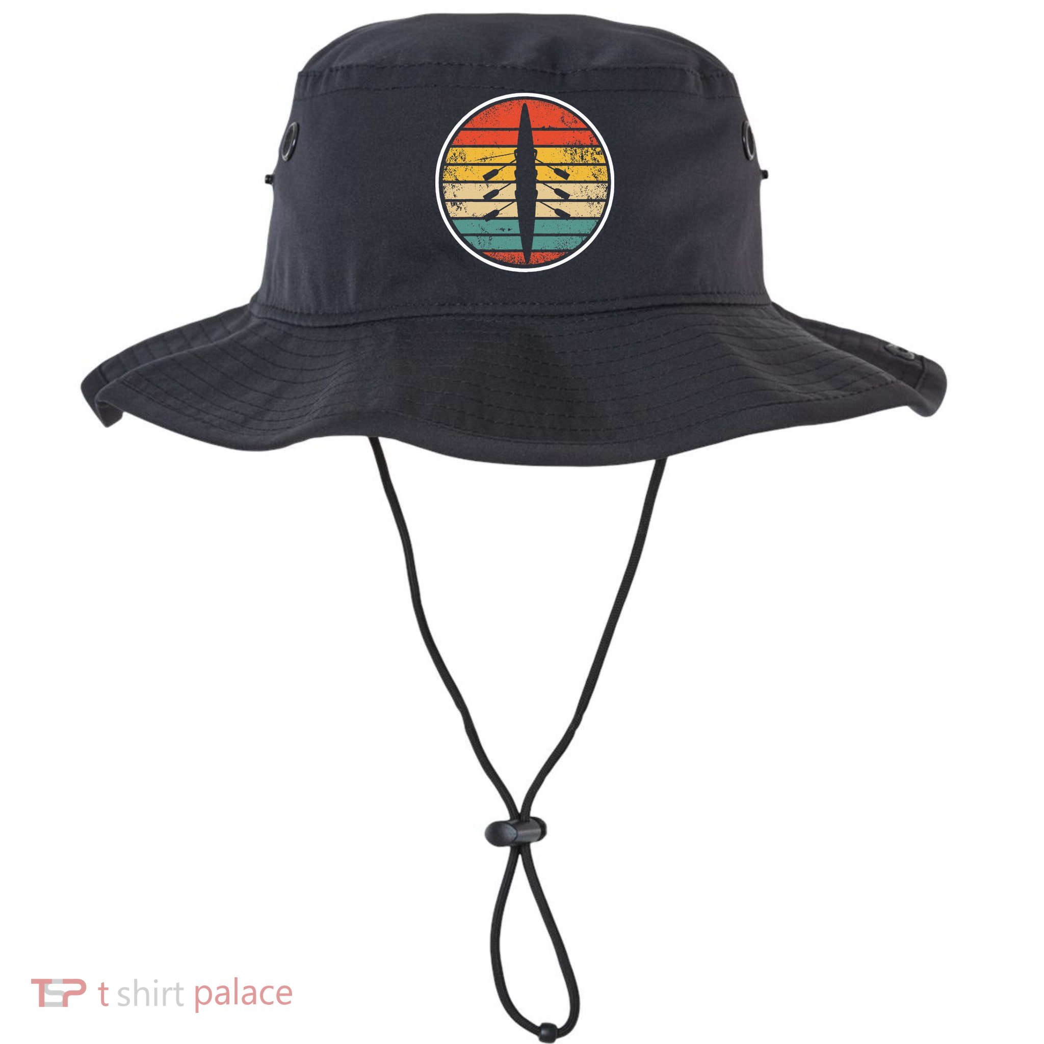 Retro Rowing Crew Boat Vintage Rower Row Team Bucket Hat