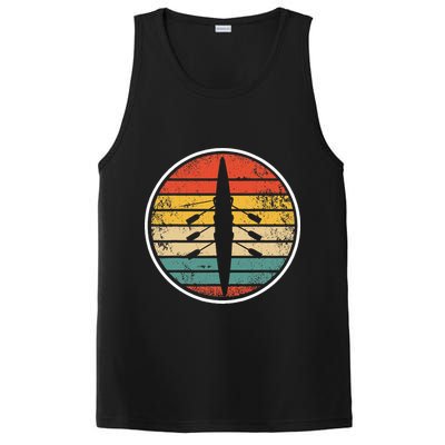 Retro Rowing Crew Boat Vintage Rower Row Team PosiCharge Competitor Tank