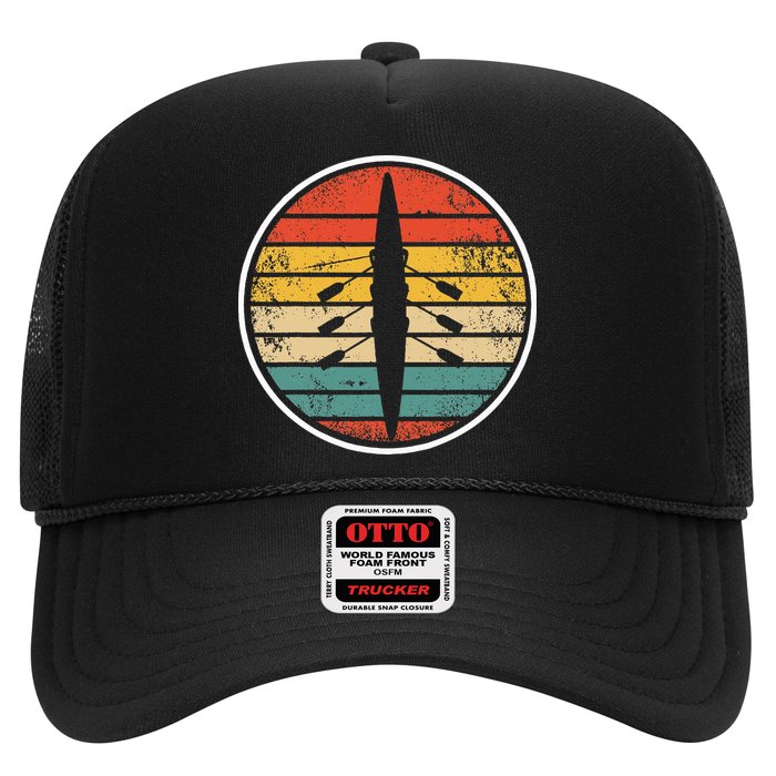 Retro Rowing Crew Boat Vintage Rower Row Team Hat