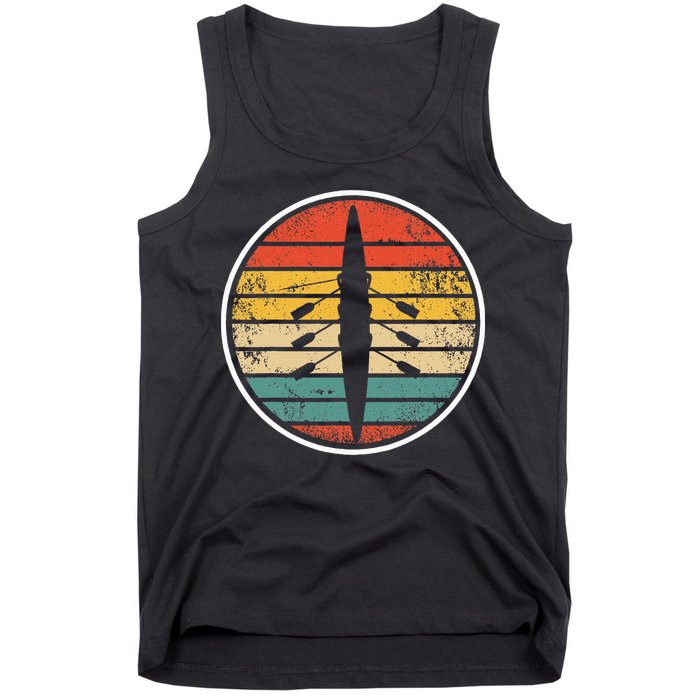 Retro Rowing Crew Boat Vintage Rower Row Team Tank Top