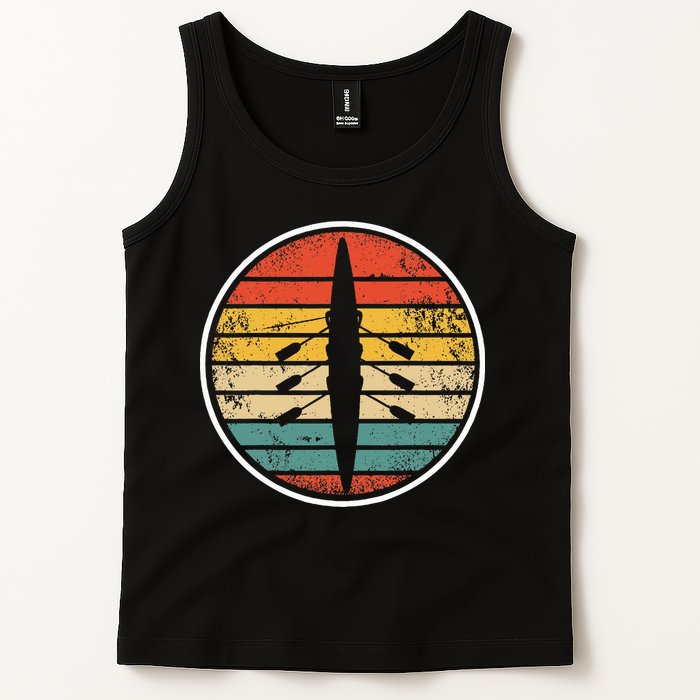 Retro Rowing Crew Boat Vintage Rower Row Team Tank Top
