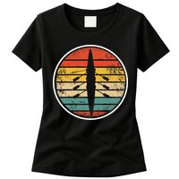 Retro Rowing Crew Boat Vintage Rower Row Team Womens T-Shirt