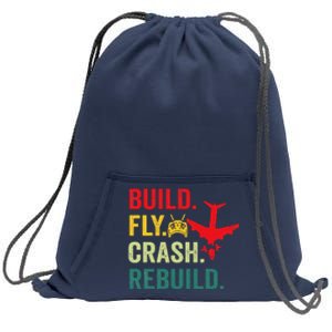 Radio Remote Control Flying Airplane Aircraft Rc Plane Pilot Sweatshirt Cinch Pack Bag