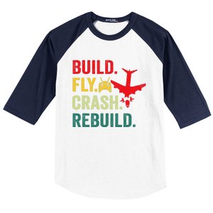 Radio Remote Control Flying Airplane Aircraft Rc Plane Pilot Baseball Sleeve Shirt