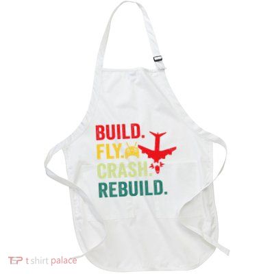 Radio Remote Control Flying Airplane Aircraft Rc Plane Pilot Full-Length Apron With Pockets