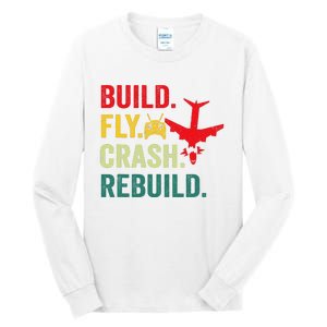 Radio Remote Control Flying Airplane Aircraft Rc Plane Pilot Tall Long Sleeve T-Shirt