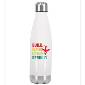 Radio Remote Control Flying Airplane Aircraft Rc Plane Pilot Stainless Steel Insulated Water Bottle