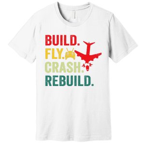 Radio Remote Control Flying Airplane Aircraft Rc Plane Pilot Premium T-Shirt