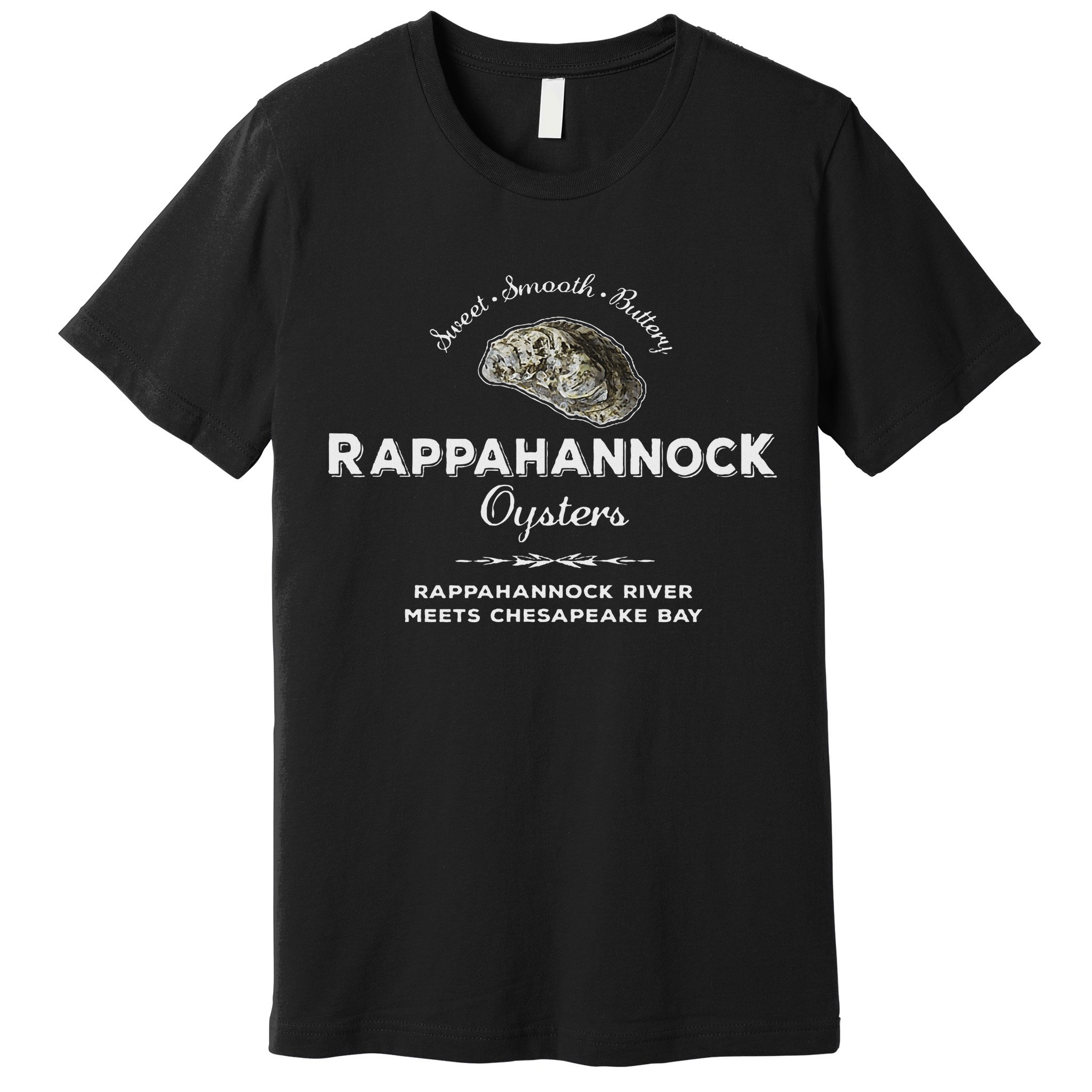Rappahannock River Chesapeake Bay Seafood East Coast Oysters Premium T-Shirt