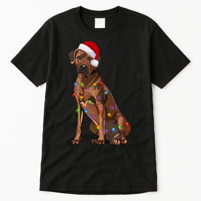 Rhodesian Ridgeback Christmas Lights Xmas Dog Lover Tall T-Shirt