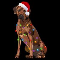 Rhodesian Ridgeback Christmas Lights Xmas Dog Lover Visor