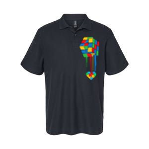 Rubiks Rubick's Cube Heart Puzzle Cool Autism Awareness Gift Softstyle Adult Sport Polo