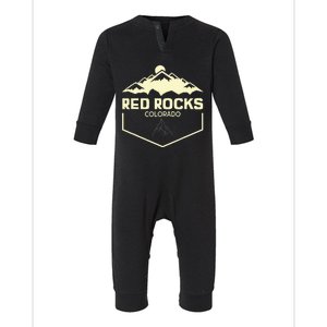 Red Rocks Colorado Beautiful Rocky Mountains Infant Fleece One Piece