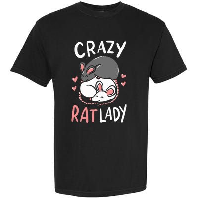 Rat Rats Crazy Rat Lady Love Cute Funny Pet Gift Garment-Dyed Heavyweight T-Shirt