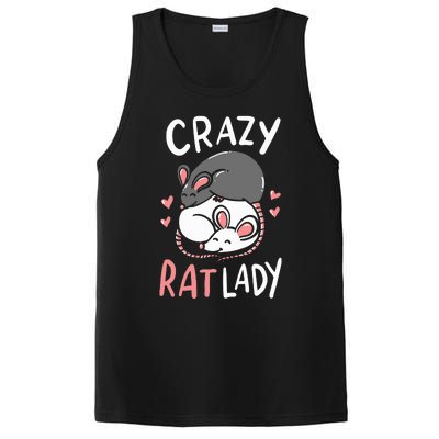 Rat Rats Crazy Rat Lady Love Cute Funny Pet Gift PosiCharge Competitor Tank