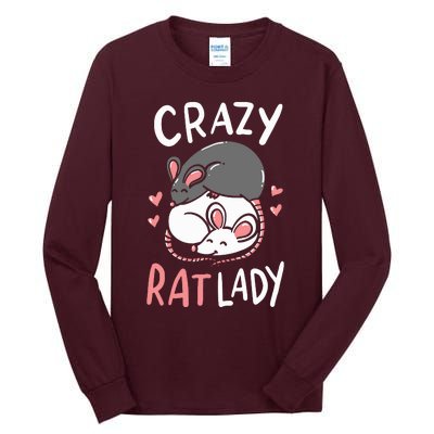 Rat Rats Crazy Rat Lady Love Cute Funny Pet Gift Tall Long Sleeve T-Shirt