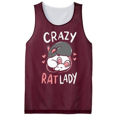 Rat Rats Crazy Rat Lady Love Cute Funny Pet Gift Mesh Reversible Basketball Jersey Tank