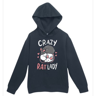 Rat Rats Crazy Rat Lady Love Cute Funny Pet Gift Urban Pullover Hoodie