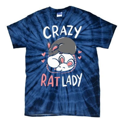 Rat Rats Crazy Rat Lady Love Cute Funny Pet Gift Tie-Dye T-Shirt