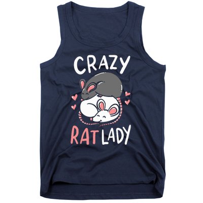 Rat Rats Crazy Rat Lady Love Cute Funny Pet Gift Tank Top