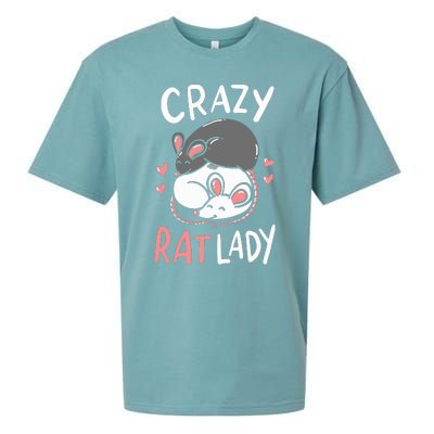 Rat Rats Crazy Rat Lady Love Cute Funny Pet Gift Sueded Cloud Jersey T-Shirt