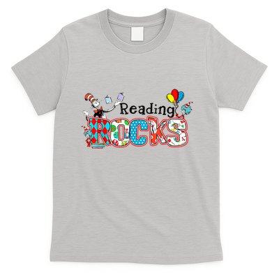 Reading Rocks Cat In Hat T-Shirt