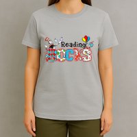 Reading Rocks Cat In Hat T-Shirt