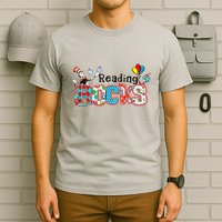 Reading Rocks Cat In Hat T-Shirt