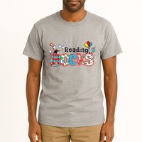 Reading Rocks Cat In Hat Tall T-Shirt