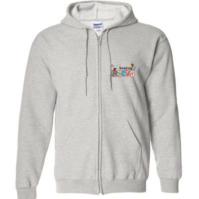 Reading Rocks Cat In Hat Full Zip Hoodie