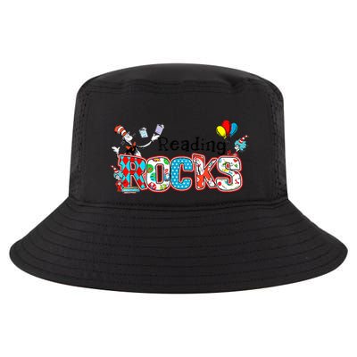 Reading Rocks Cat In Hat Cool Comfort Performance Bucket Hat