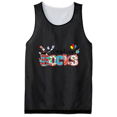 Reading Rocks Cat In Hat Mesh Reversible Basketball Jersey Tank