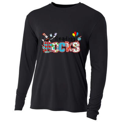 Reading Rocks Cat In Hat Cooling Performance Long Sleeve Crew