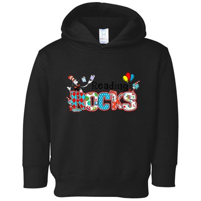 Reading Rocks Cat In Hat Toddler Hoodie