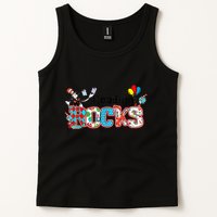Reading Rocks Cat In Hat Tank Top