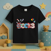 Reading Rocks Cat In Hat Toddler T-Shirt