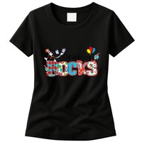 Reading Rocks Cat In Hat Womens T-Shirt