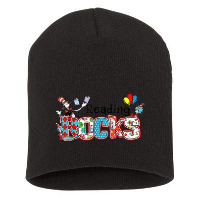Reading Rocks Cat In Hat Short Acrylic Beanie