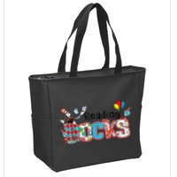Reading Rocks Cat In Hat Zip Tote Bag