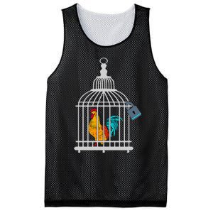 RED ROOSTER COCK MALE CHASTITY Chicken In Cage Mesh Reversible Basketball Jersey Tank