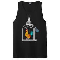 RED ROOSTER COCK MALE CHASTITY Chicken In Cage PosiCharge Competitor Tank