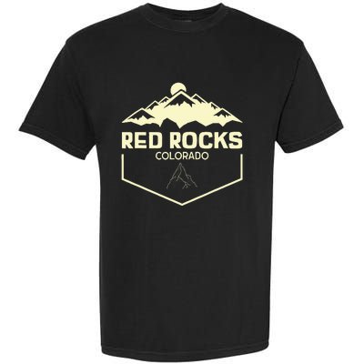 Red Rocks Colorado Beautiful Rocky Mountains Garment-Dyed Heavyweight T-Shirt