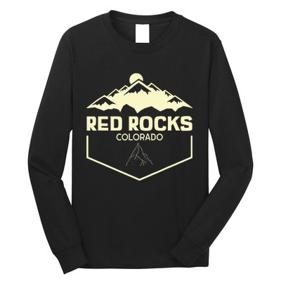 Red Rocks Colorado Beautiful Rocky Mountains Long Sleeve Shirt