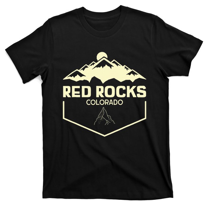 Red Rocks Colorado Beautiful Rocky Mountains T-Shirt