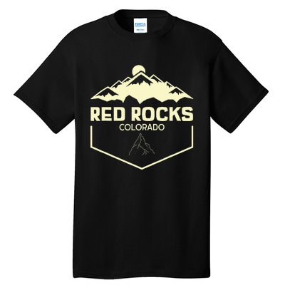 Red Rocks Colorado Beautiful Rocky Mountains Tall T-Shirt