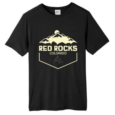 Red Rocks Colorado Beautiful Rocky Mountains Tall Fusion ChromaSoft Performance T-Shirt